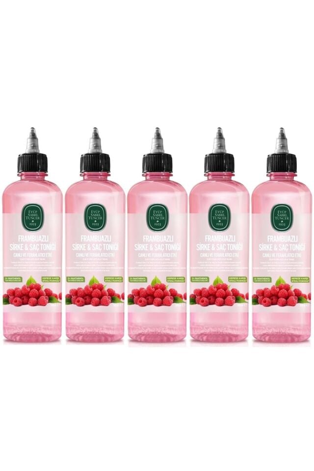 Saç Toniği 500ml Frambuazlı Sirkeli (5 Lİ SET)