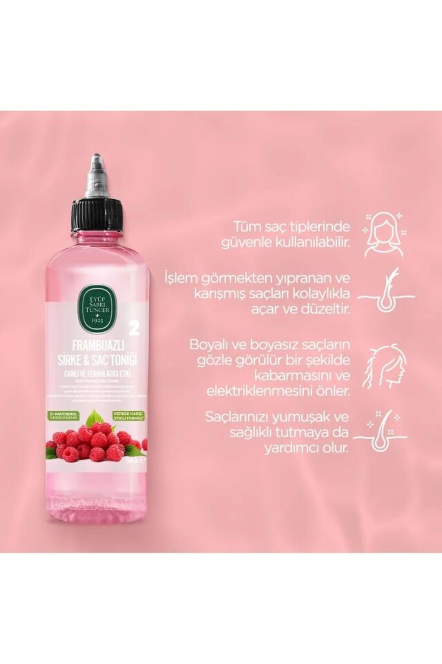 Saç Toniği 500ml Frambuazlı Sirkeli (9 LU SET)
