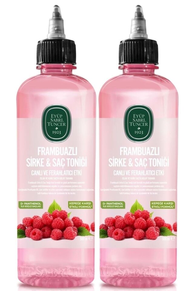 Saç Toniği 500ml Frambuazlı Sirkeli (2 Lİ SET)