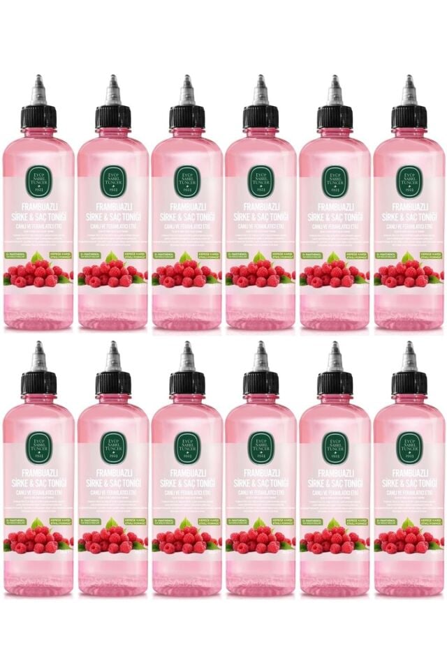 Saç Toniği 500ml Frambuazlı Sirkeli (12 Lİ SET)