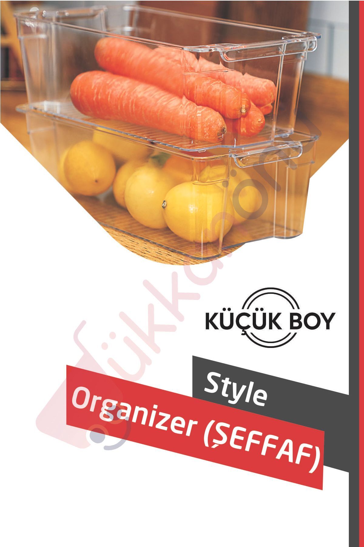 Style Buzdolabı Içi Düzenleyici Organizer Mini ( Şeffaf ) Org-38