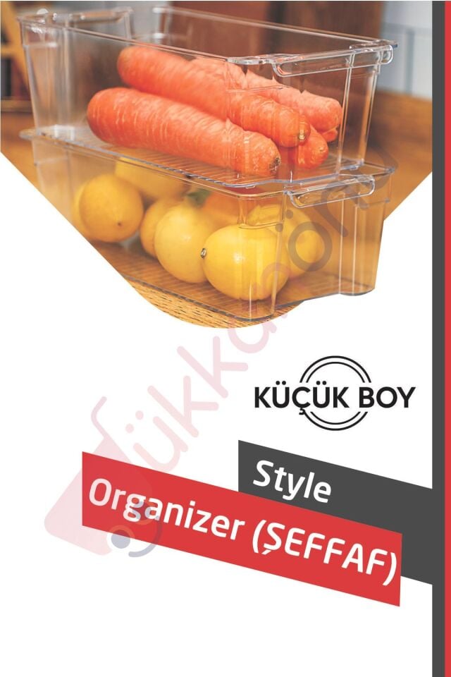 Style Buzdolabı Içi Düzenleyici Organizer Mini ( Şeffaf ) Org-38