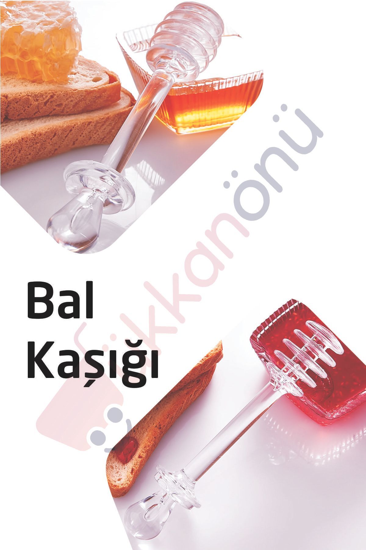 Akrilik Kristal Bal & Reçel Kaşığı Kp-125
