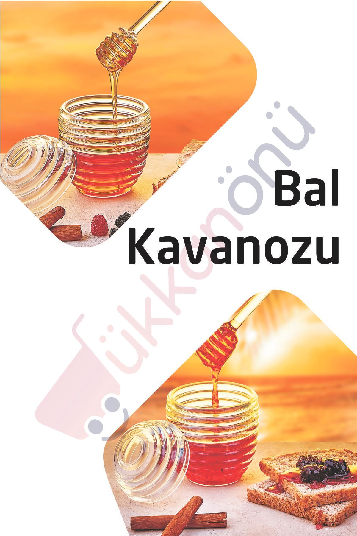 Kaşıklı Kovan Şekilli Bal Reçel & Pekmez Kavanozu Kp-124