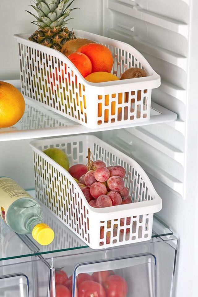Buzdolabı Sepeti Dolap Içi Düzenleyici Sepet Organizer Buzdolabı Sepeti Uzun