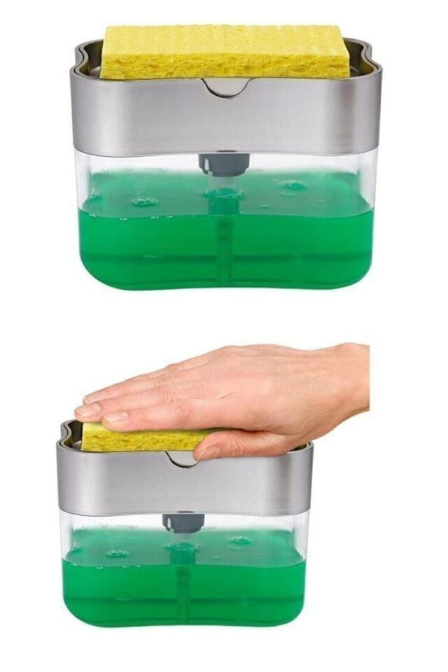 Deterjan Hazneli Otomatik Köpürten Dekoratif Sıvı Sabunluk 380 Ml.