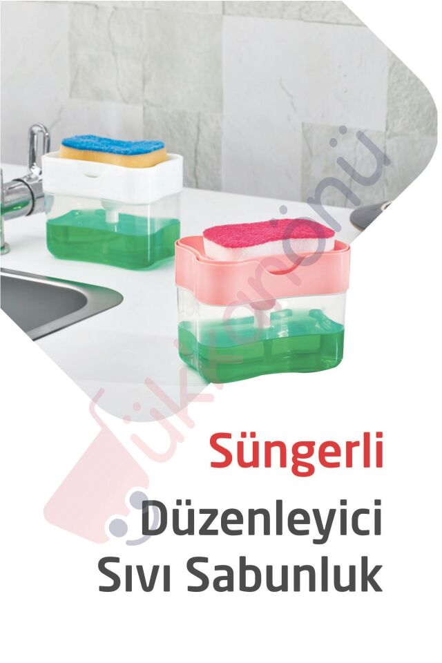 Deterjan Hazneli Otomatik Köpürten Dekoratif Sıvı Sabunluk 380 Ml.