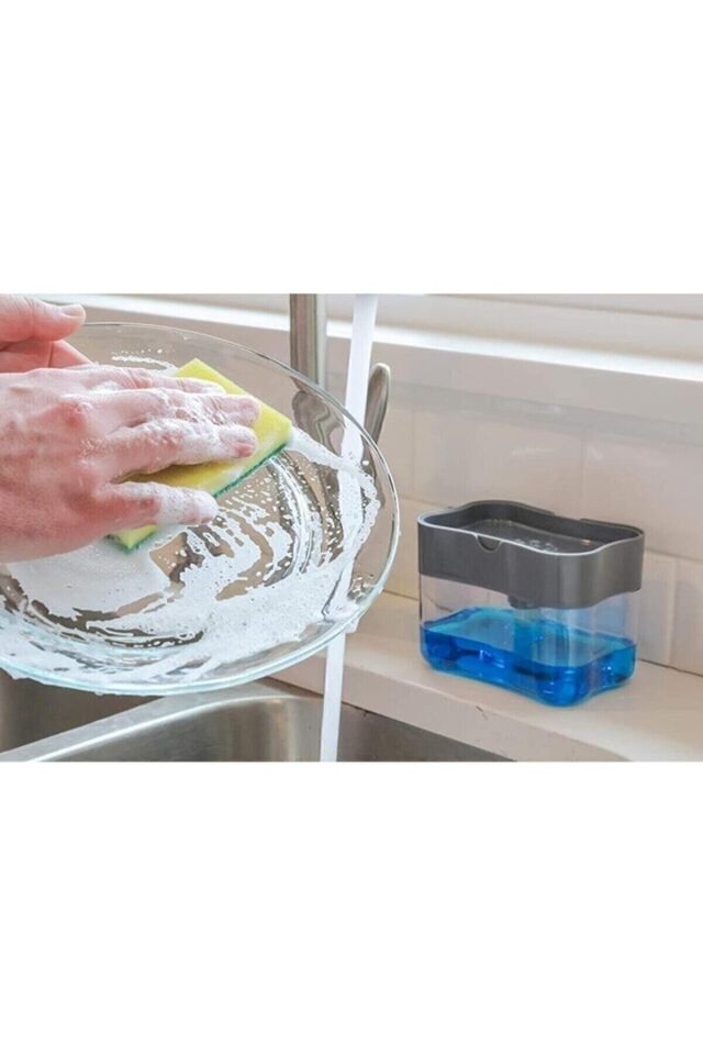 Deterjan Hazneli Otomatik Köpürten Dekoratif Sıvı Sabunluk 380 Ml.