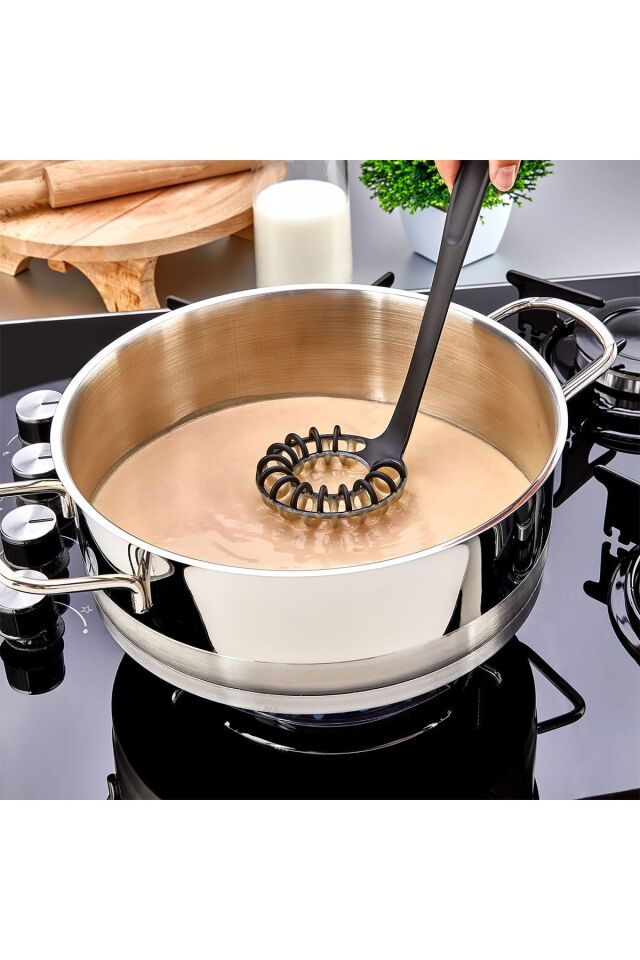 Modern Spiral Çırpıcı Yanmaz Yapışmaz Çizmez | Yumurta Çırpıcı | Pratik Çırpıcı 28 Cm Kp-128