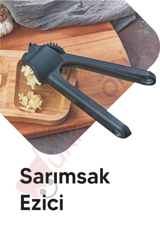 Yuvarlak Şekil Sarımsak Ezici Pres Hazneli Sarımsak Rendesi Kp-129