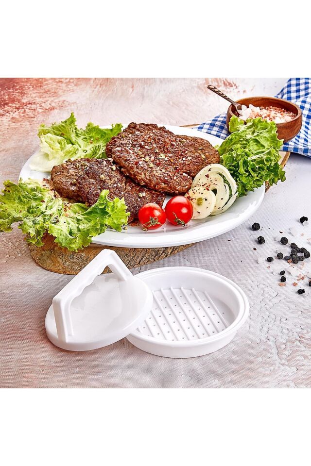 Hamburger Köfte Kalıbı Köfte Presi Şekillendirici Burger Press Pratik Köfte Yapma Aparatı Kp-104