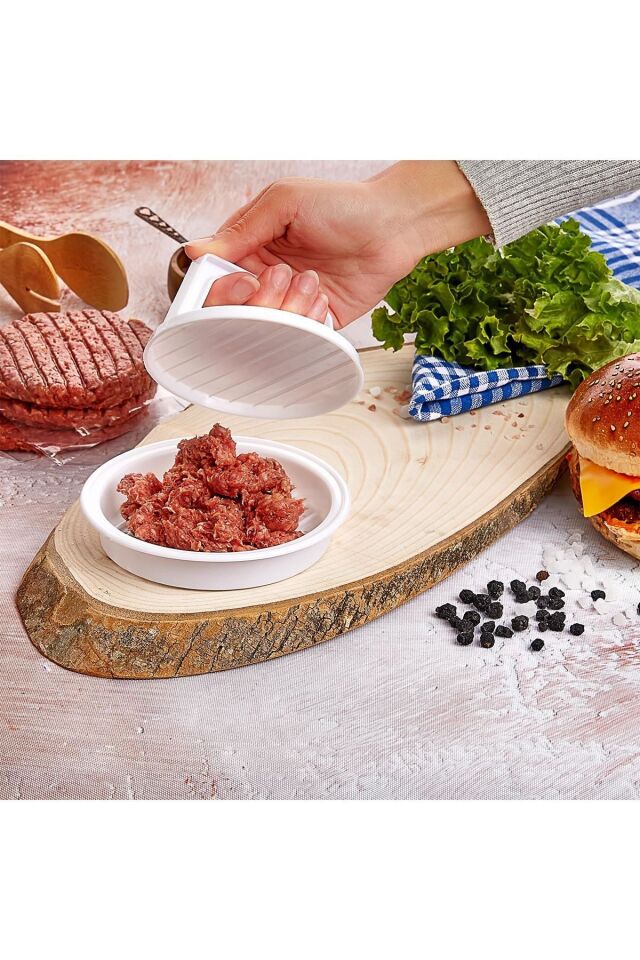 Hamburger Köfte Kalıbı Köfte Presi Şekillendirici Burger Press Pratik Köfte Yapma Aparatı Kp-104
