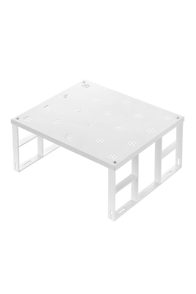 1 Adet Dolap Içi Düzenleyici Raf Tabak Bardak Rafı Metal Raf