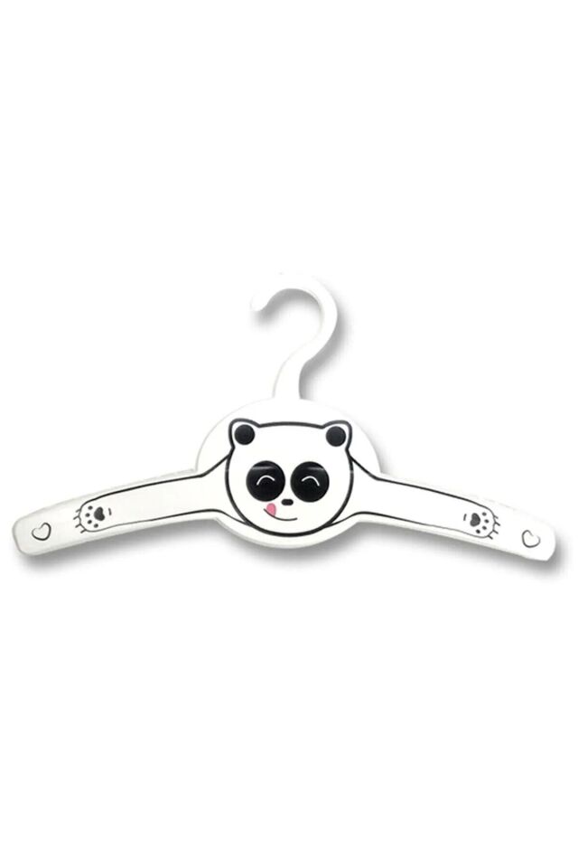 5 Adet Figürlü Çocuk Askısı, Çocuk & Bebek Kıyafet Askısı Panda Figürlü