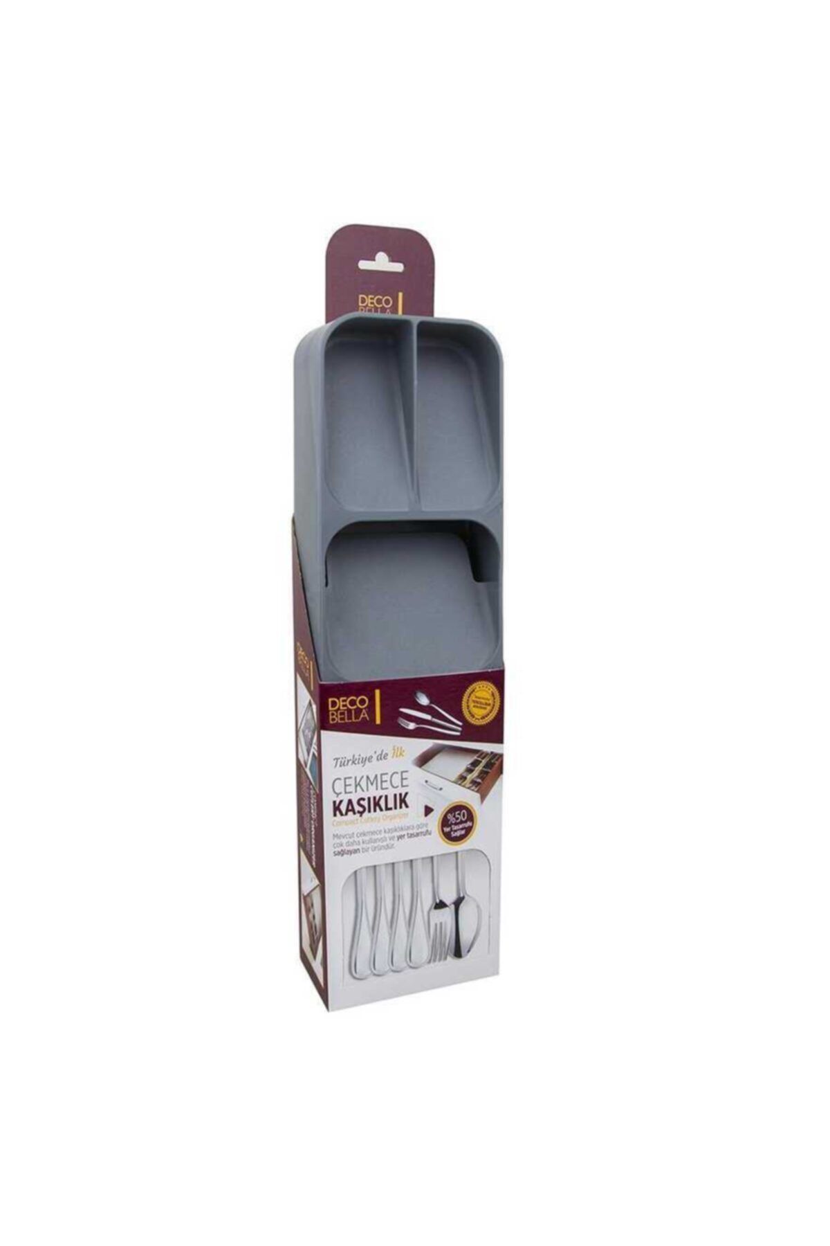 Deco Bella 50809 Çekmece Içi 5 Bölmeli Kaşıklık Beyaz