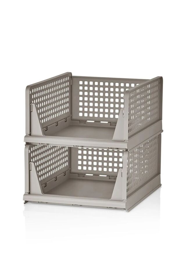 3'lü Kayar Raf Sistemi, Dolap İçi Düzenleyici Modüler Raf Kahverengi