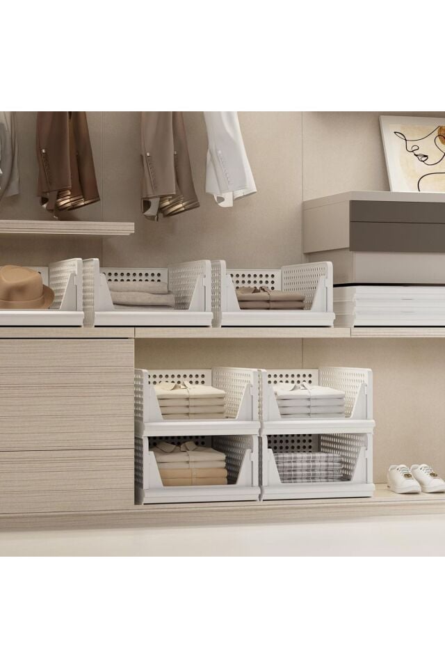 3 Adet Çok Amaçlı Kayar Raf Dolap Içi Fonksiyonel Kıyafet Ve Ev Aksesuarı Düzenleyici Hareketli Raf Kahverengi