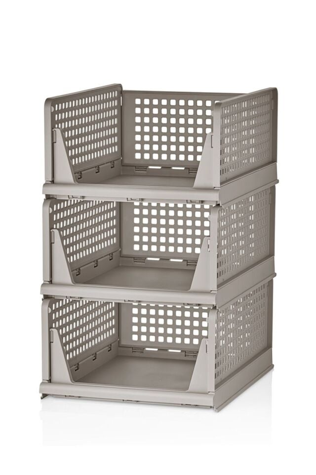 3 Adet Çok Amaçlı Kayar Raf Dolap Içi Fonksiyonel Kıyafet Ve Ev Aksesuarı Düzenleyici Hareketli Raf Kahverengi