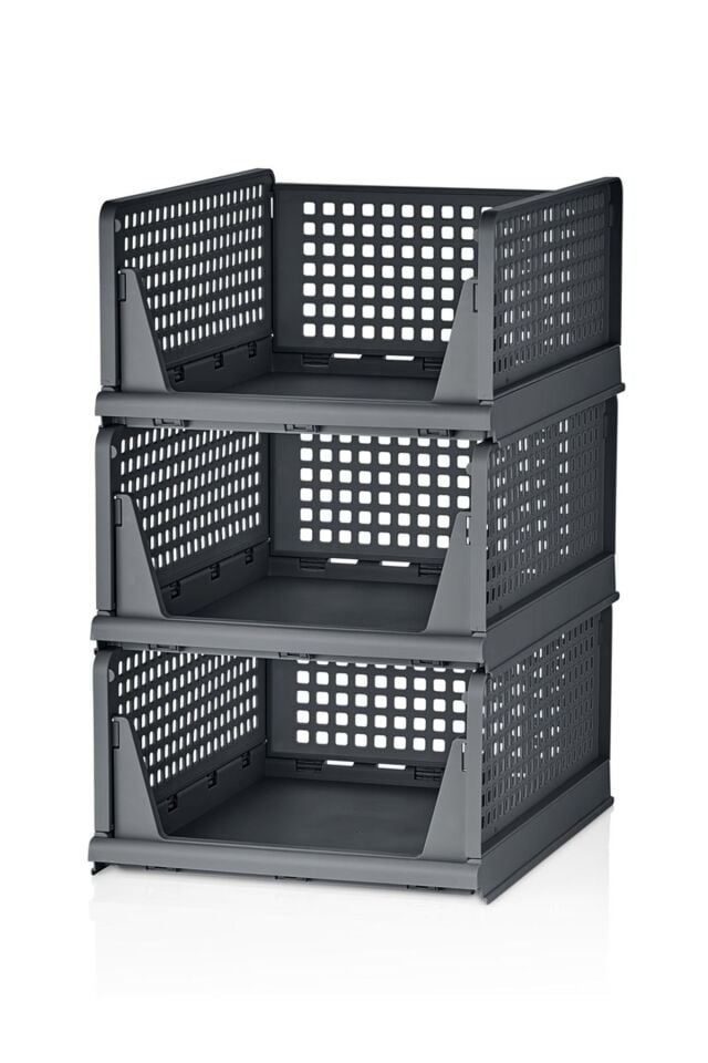 3 Adet Çok Amaçlı Kayar Raf Dolap Içi Fonksiyonel Kıyafet Ve Ev Aksesuarı Düzenleyici Hareketli Raf Siyah